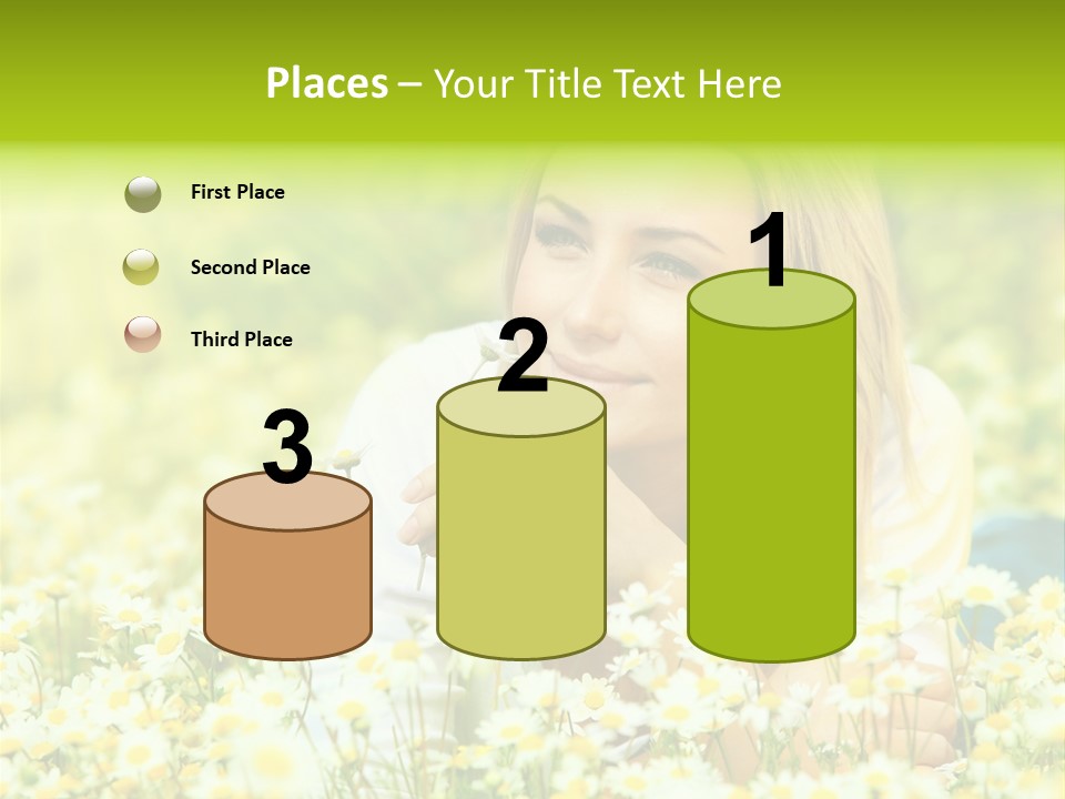 Model Sunny Female PowerPoint Template