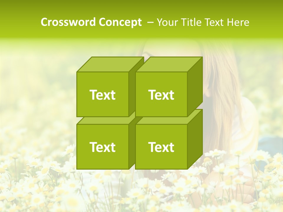 Model Sunny Female PowerPoint Template