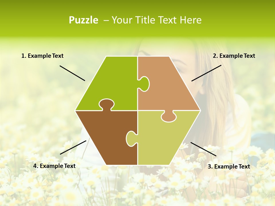 Model Sunny Female PowerPoint Template