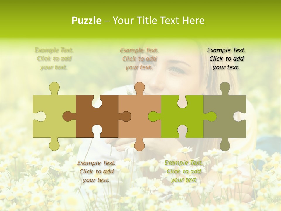 Model Sunny Female PowerPoint Template