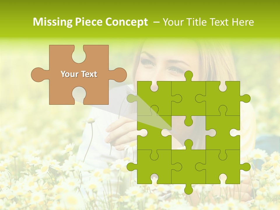 Model Sunny Female PowerPoint Template