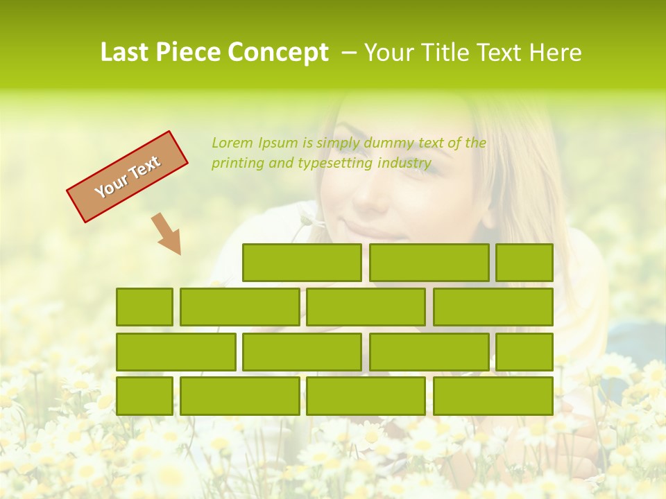 Model Sunny Female PowerPoint Template