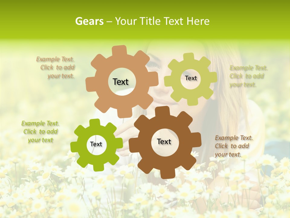 Model Sunny Female PowerPoint Template