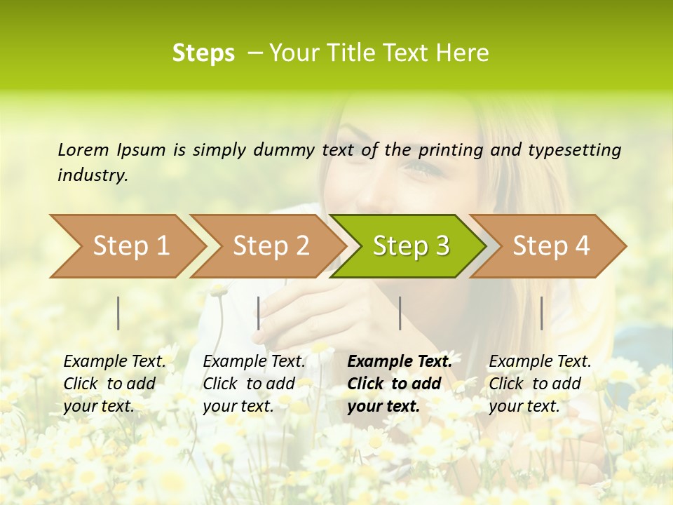 Model Sunny Female PowerPoint Template