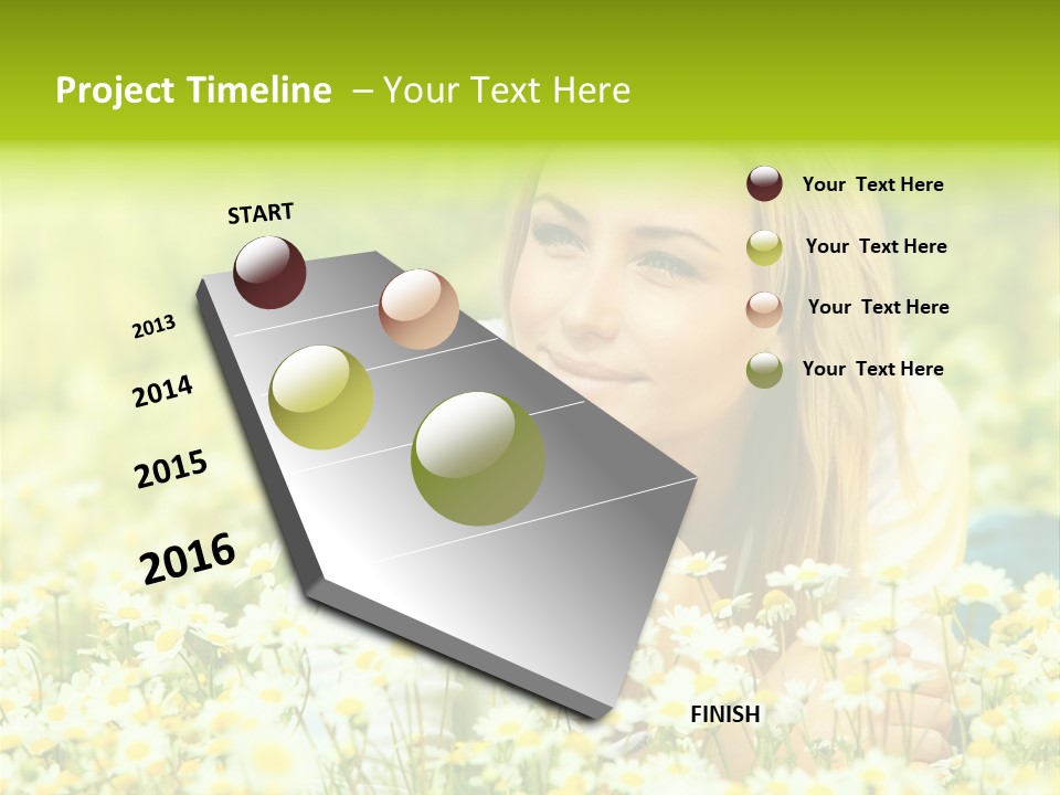 Model Sunny Female PowerPoint Template