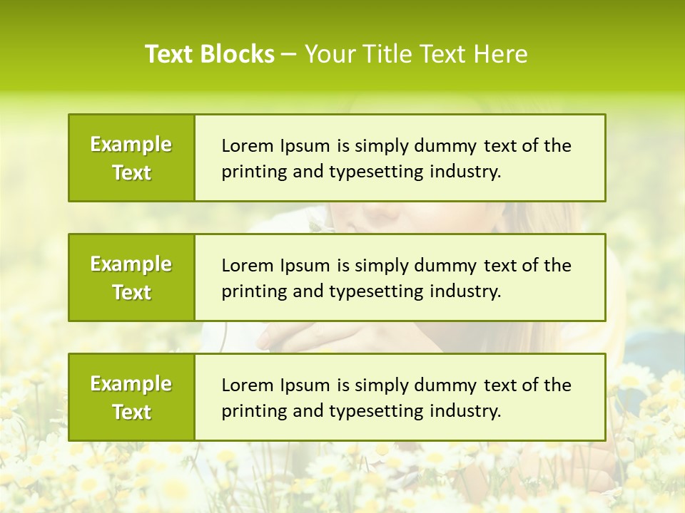 Model Sunny Female PowerPoint Template