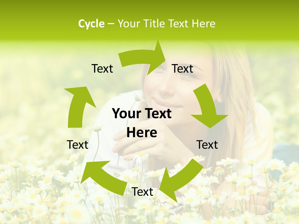 Model Sunny Female PowerPoint Template