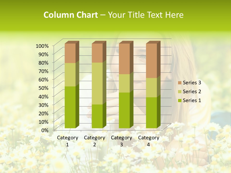 Model Sunny Female PowerPoint Template