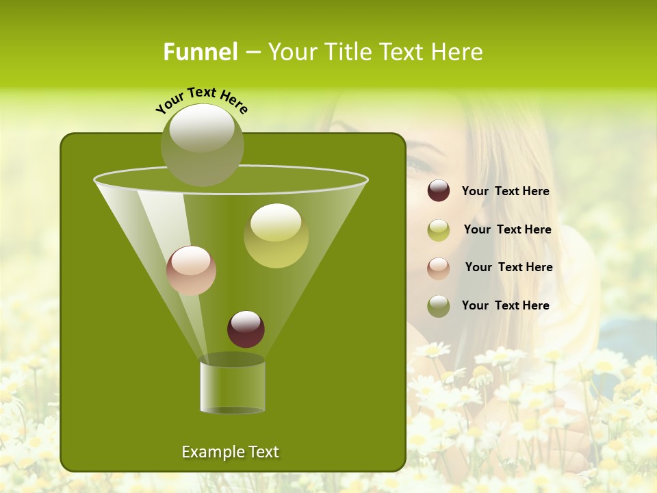 Model Sunny Female PowerPoint Template