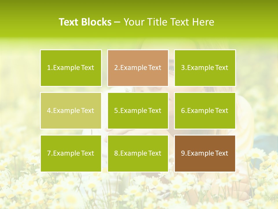 Model Sunny Female PowerPoint Template