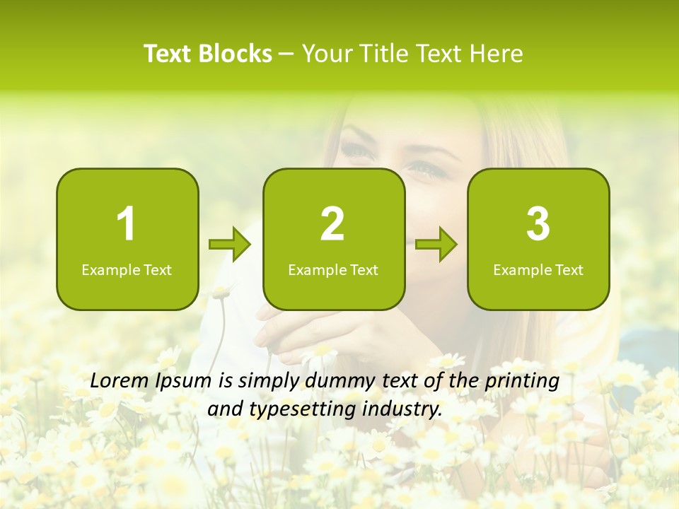 Model Sunny Female PowerPoint Template
