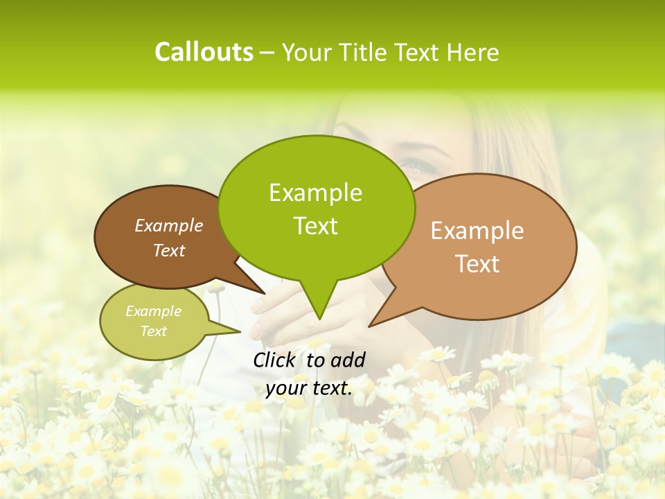 Model Sunny Female PowerPoint Template