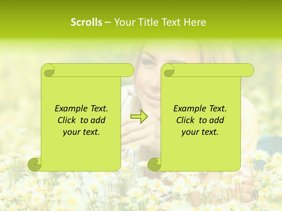 Model Sunny Female PowerPoint Template