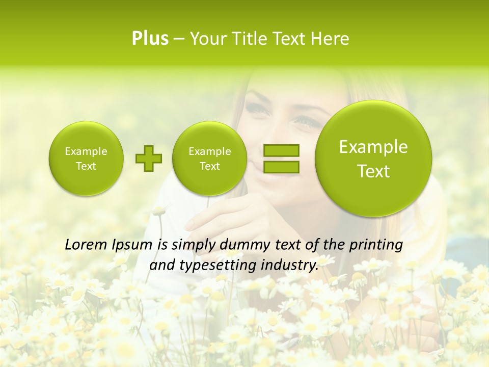 Model Sunny Female PowerPoint Template