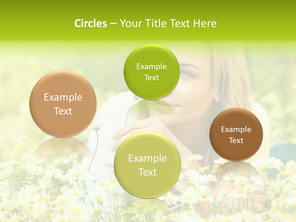 Model Sunny Female PowerPoint Template