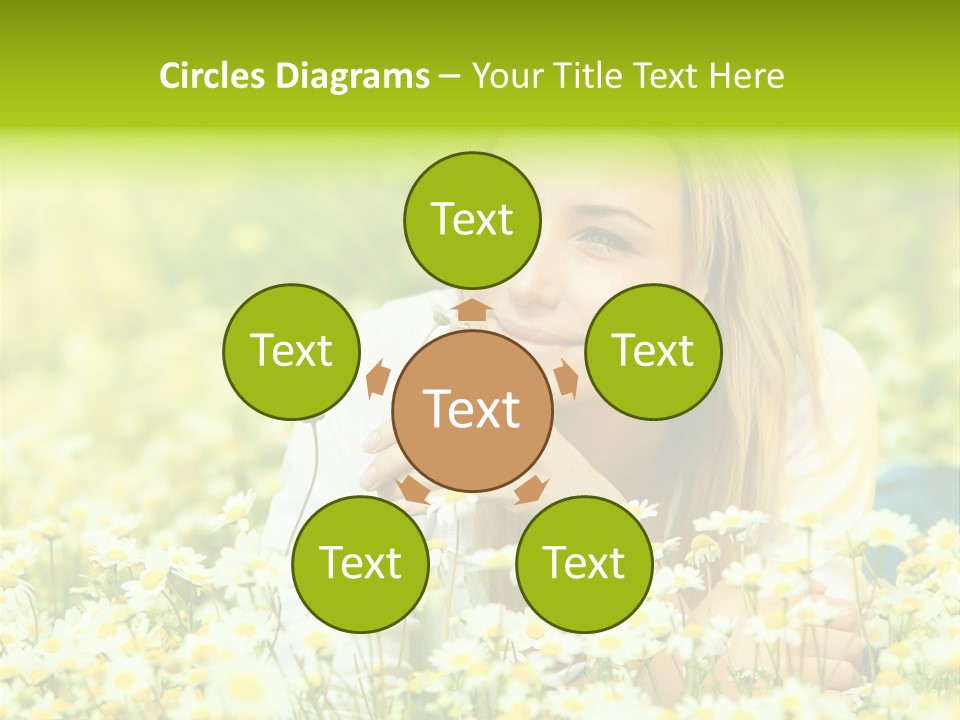 Model Sunny Female PowerPoint Template