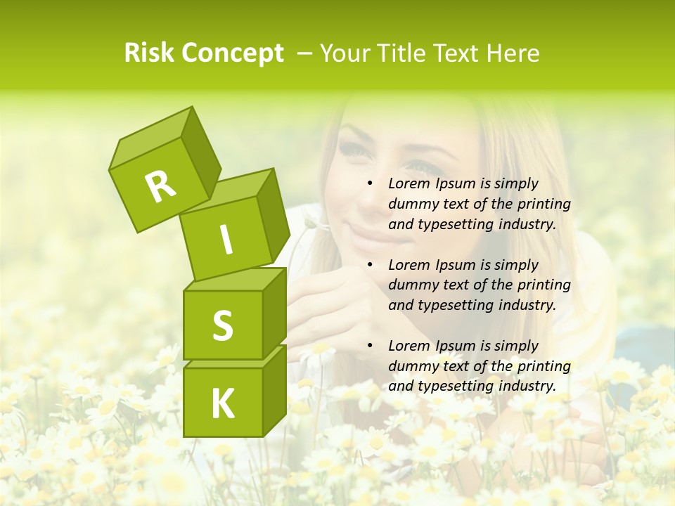 Model Sunny Female PowerPoint Template