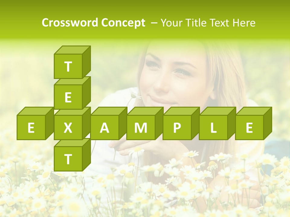 Model Sunny Female PowerPoint Template