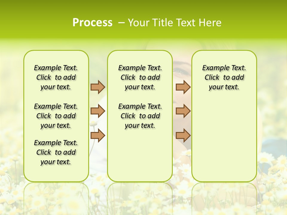Model Sunny Female PowerPoint Template