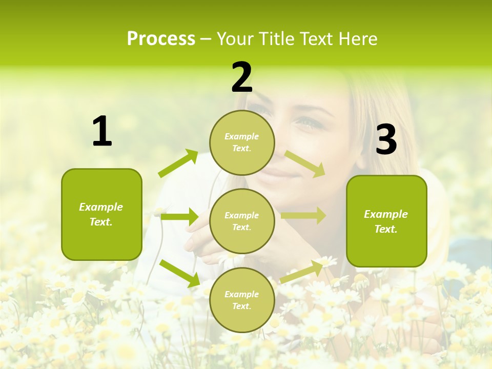 Model Sunny Female PowerPoint Template