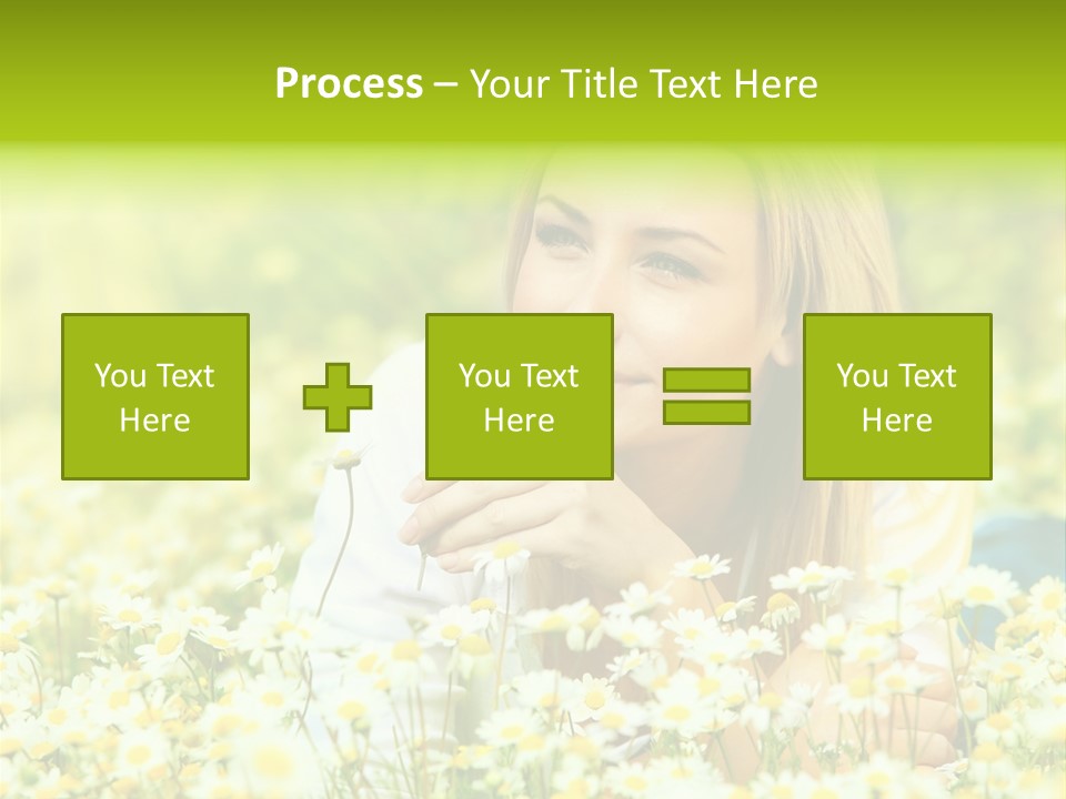 Model Sunny Female PowerPoint Template