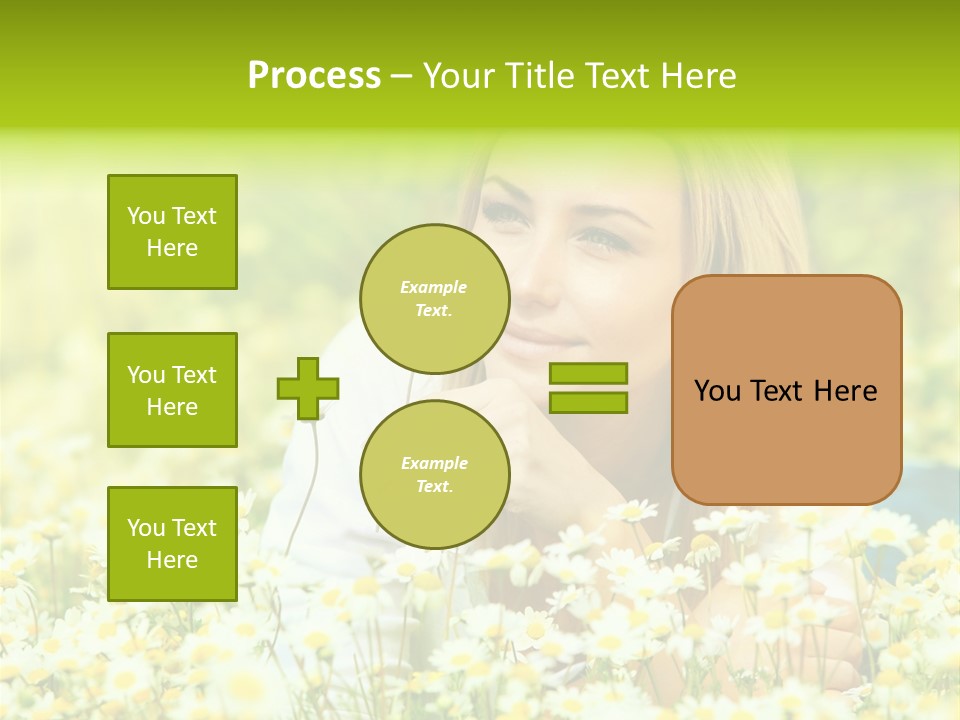 Model Sunny Female PowerPoint Template
