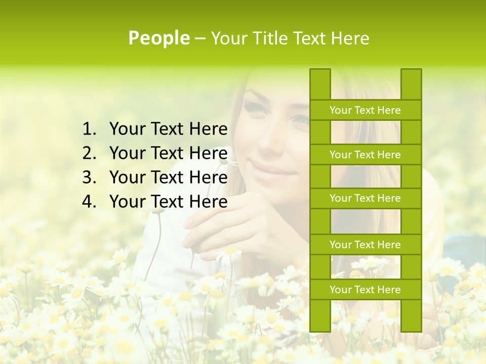 Model Sunny Female PowerPoint Template