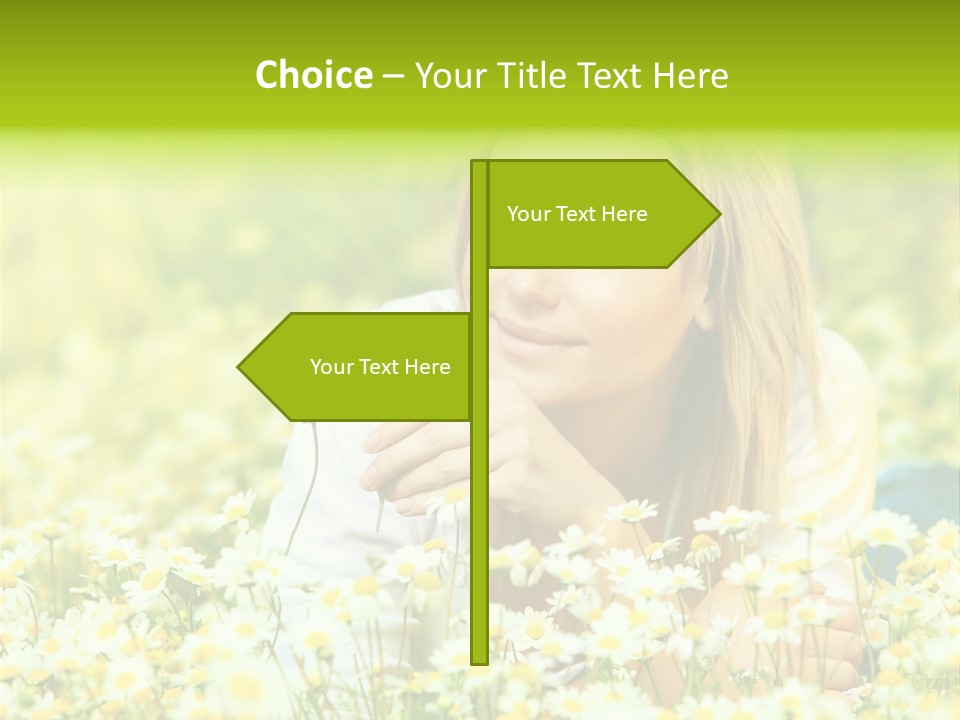 Model Sunny Female PowerPoint Template