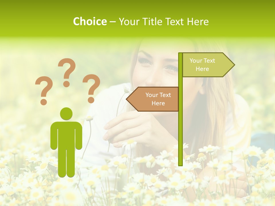 Model Sunny Female PowerPoint Template