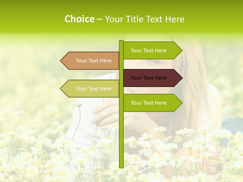 Model Sunny Female PowerPoint Template