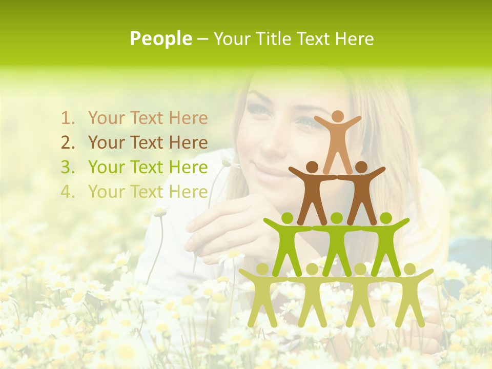 Model Sunny Female PowerPoint Template