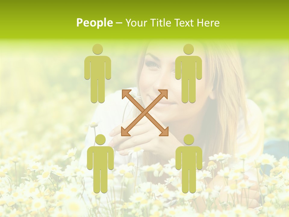 Model Sunny Female PowerPoint Template