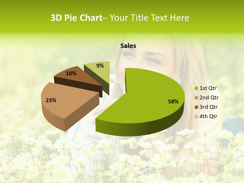 Model Sunny Female PowerPoint Template