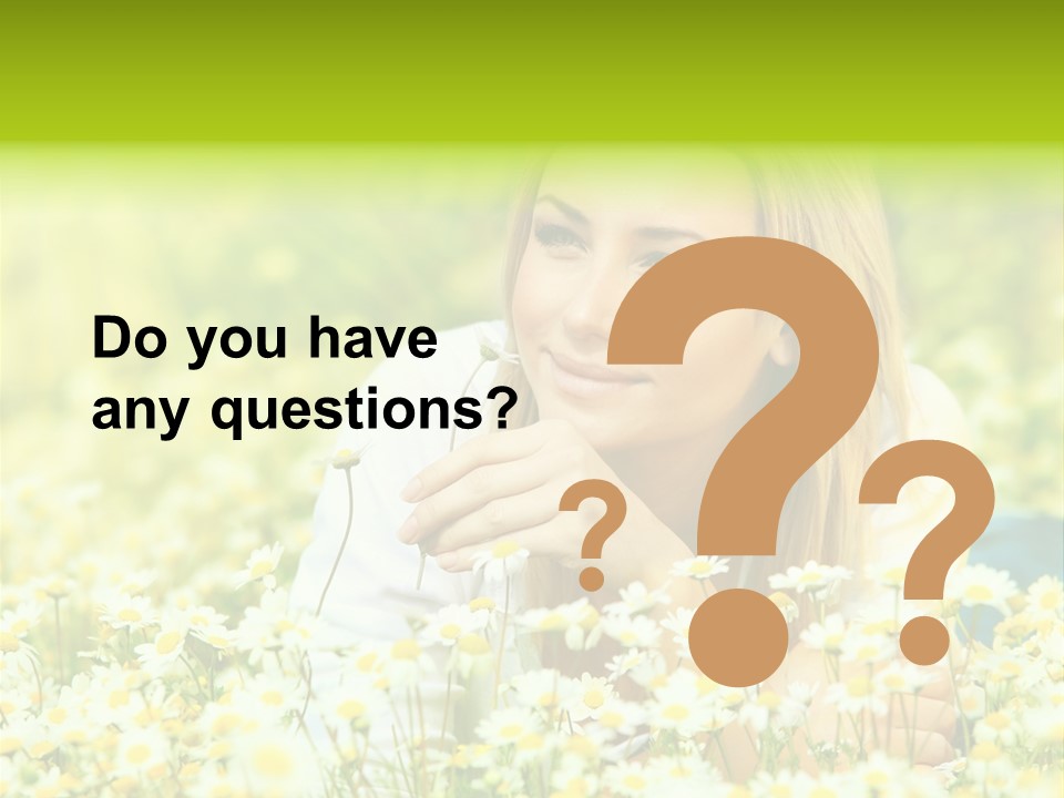 Model Sunny Female PowerPoint Template