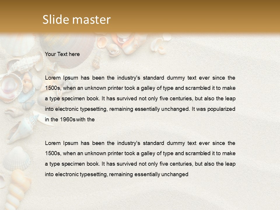 Nature Shore Conch PowerPoint Template