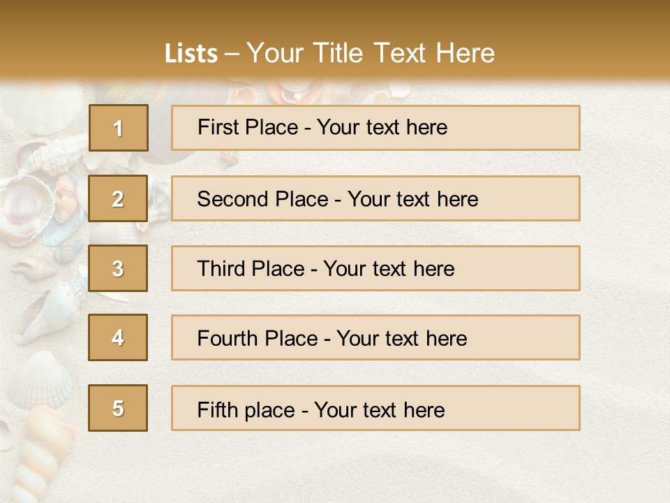 Nature Shore Conch PowerPoint Template