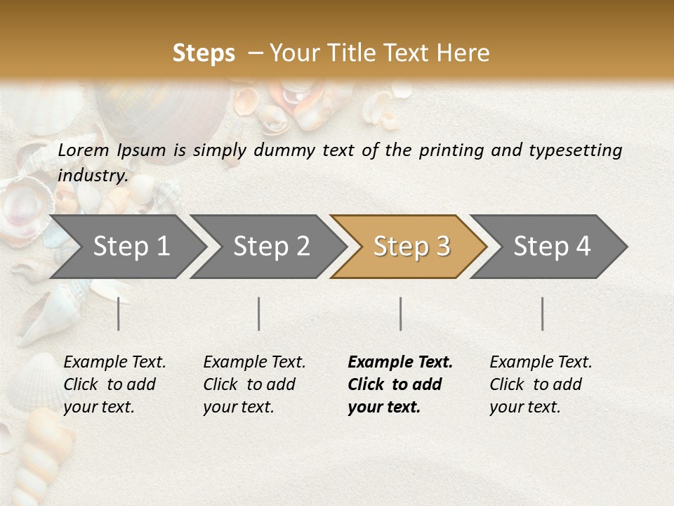 Nature Shore Conch PowerPoint Template