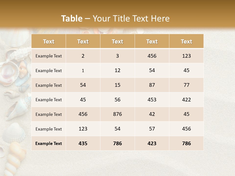 Nature Shore Conch PowerPoint Template