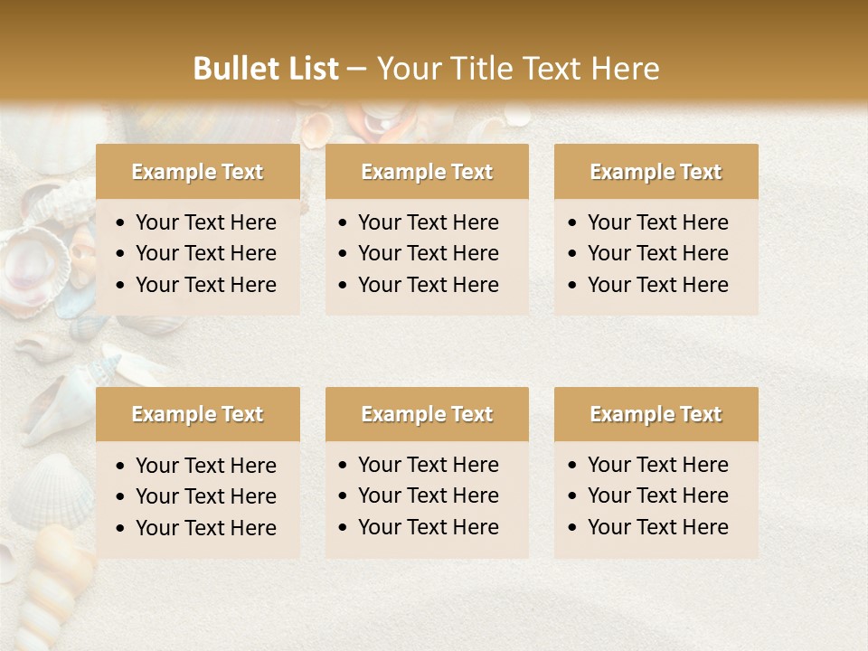 Nature Shore Conch PowerPoint Template