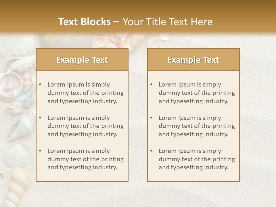 Nature Shore Conch PowerPoint Template