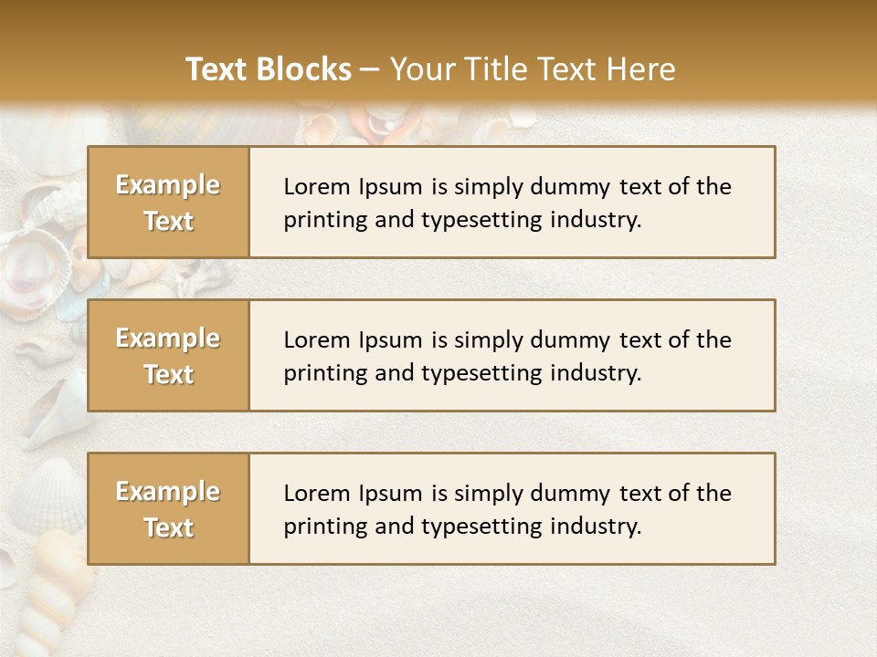 Nature Shore Conch PowerPoint Template