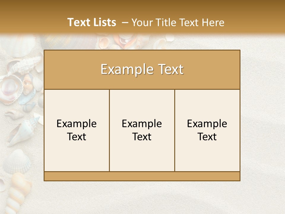 Nature Shore Conch PowerPoint Template