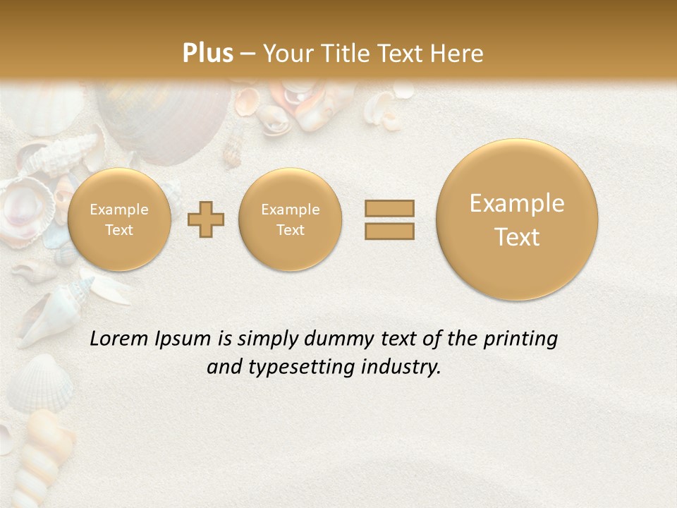 Nature Shore Conch PowerPoint Template
