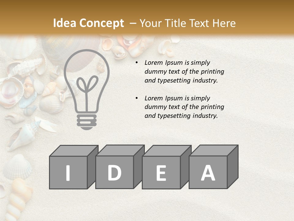 Nature Shore Conch PowerPoint Template