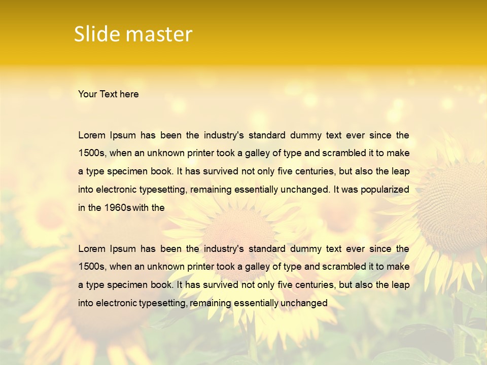 Plantation Colorful Clear PowerPoint Template