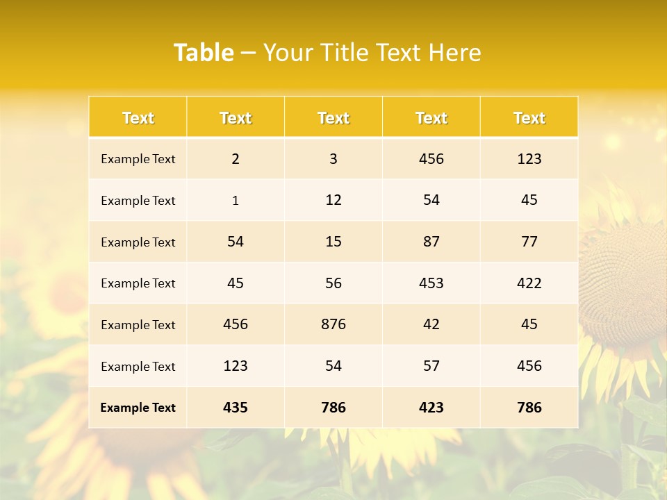 Plantation Colorful Clear PowerPoint Template