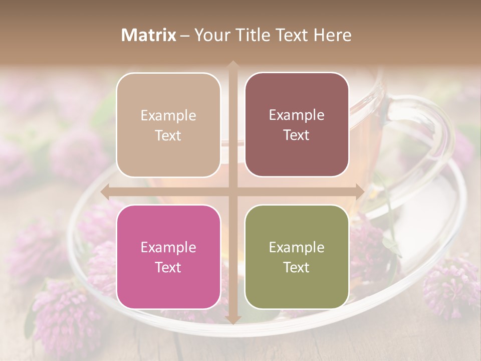 Wooden Glass Trefoil PowerPoint Template