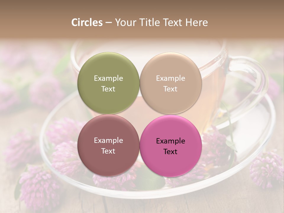 Wooden Glass Trefoil PowerPoint Template