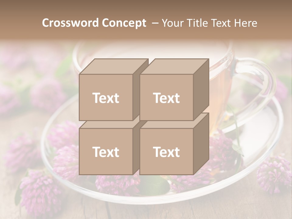 Wooden Glass Trefoil PowerPoint Template