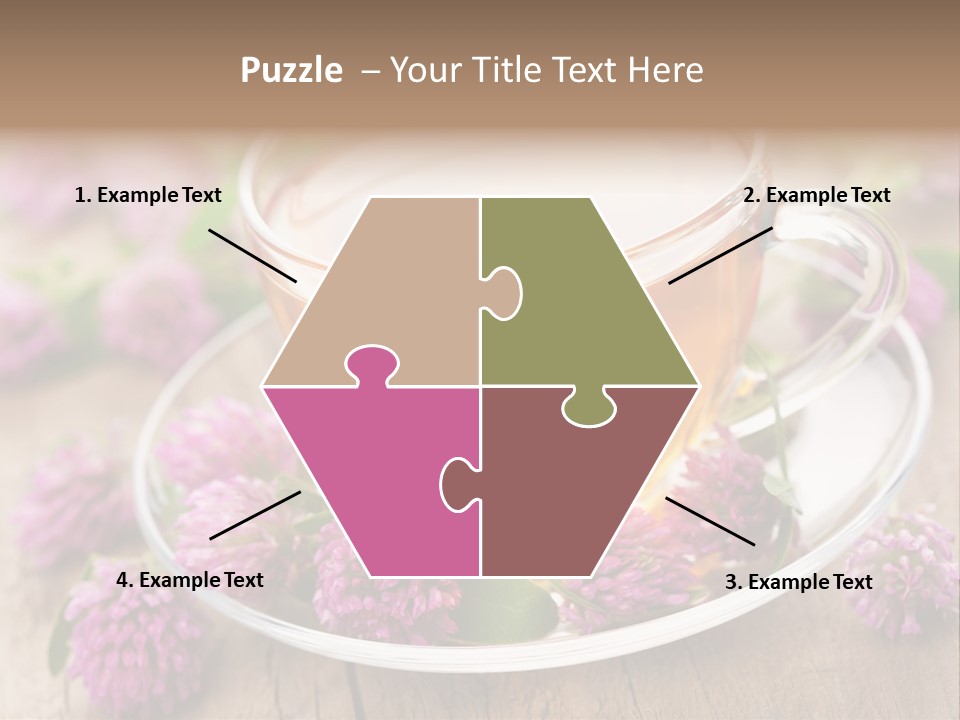 Wooden Glass Trefoil PowerPoint Template